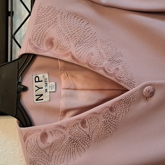 NYP Suits pink vintage blazer suit jacket - Picture 4 of 9